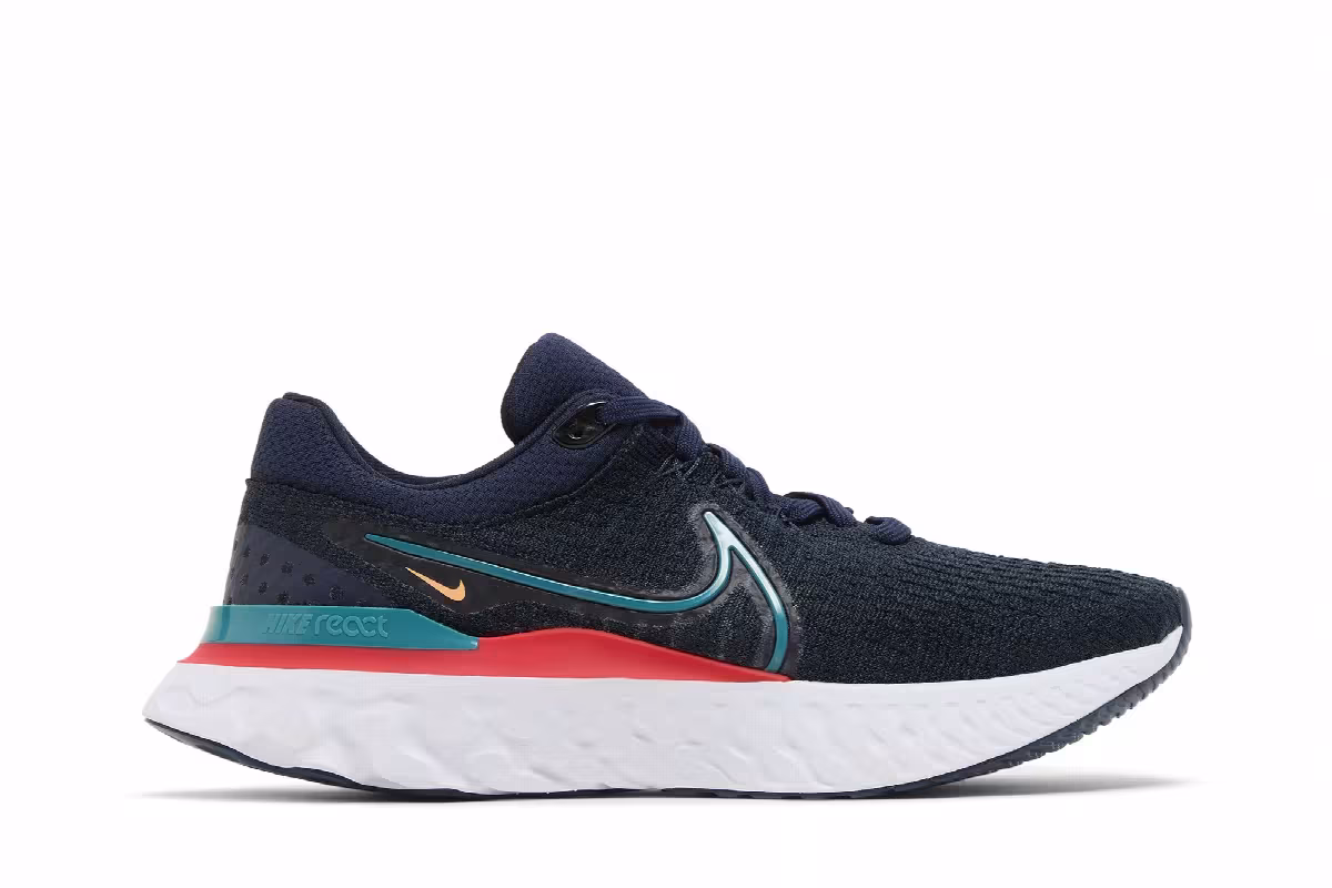 Nike React Infinity Run Flyknit 3 Obsidian Bright Spruce, view 2