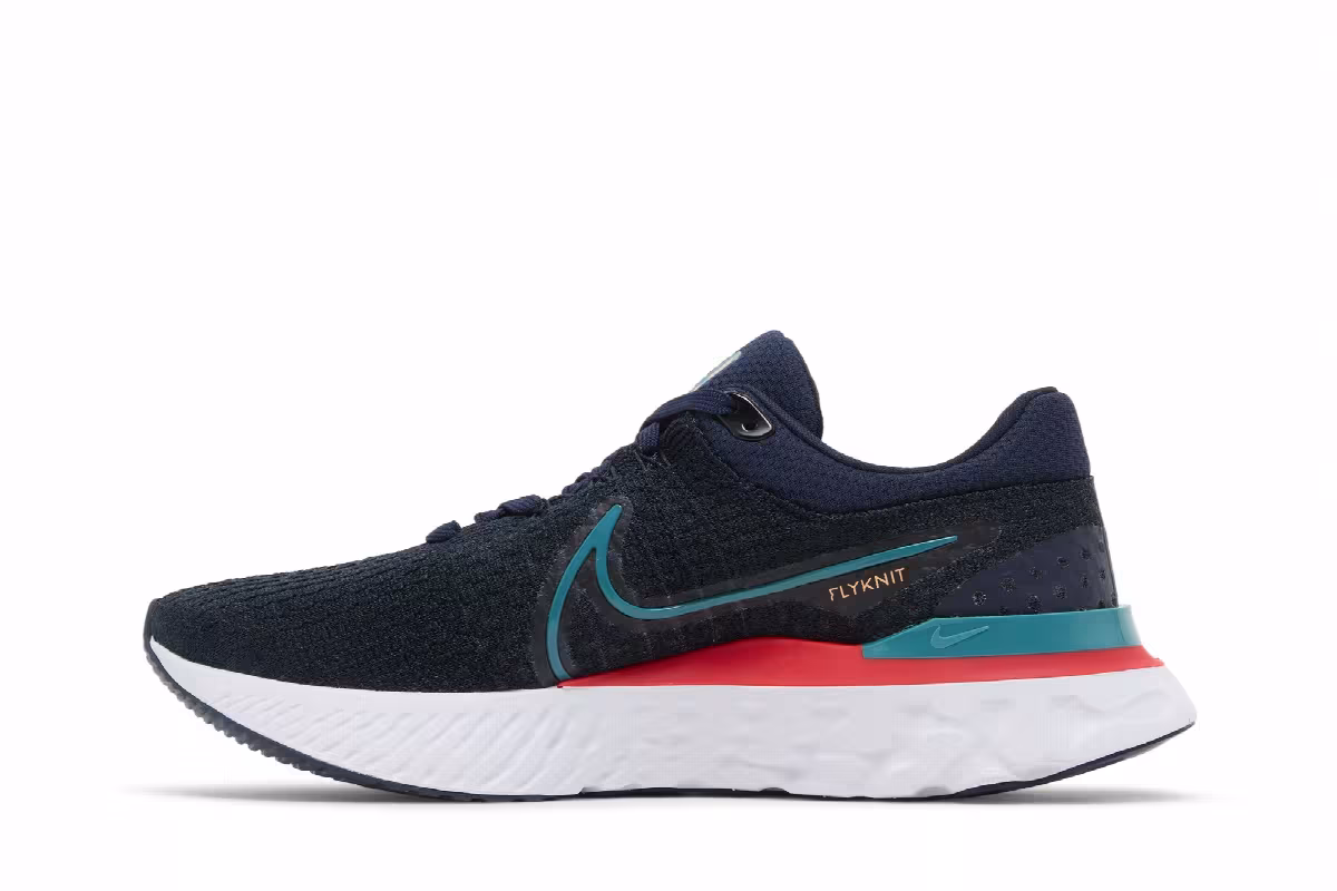 Nike React Infinity Run Flyknit 3 Obsidian Bright Spruce, view 4