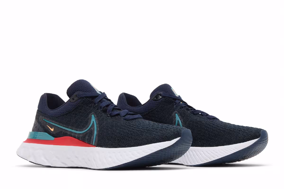 Nike React Infinity Run Flyknit 3 Obsidian Bright Spruce, view 9