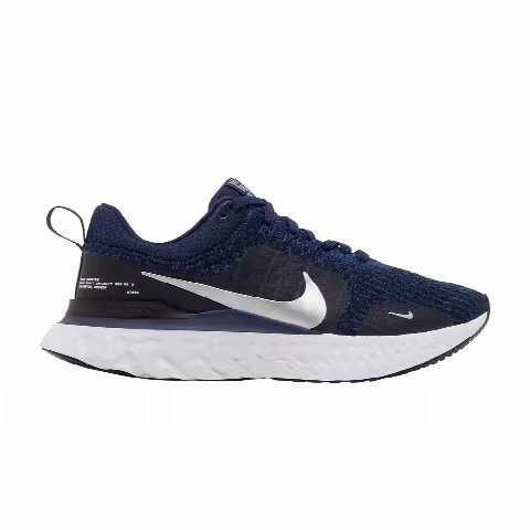 Nike React Infinity Run Flyknit 3 'College Navy Metallic Silver'
