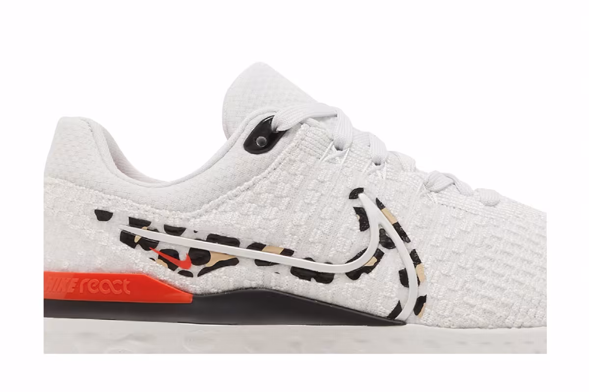 Nike Women's React Infinity Run Flyknit 3 Leopard, view 3
