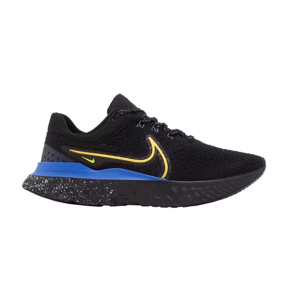Nike React Infinity Run Flyknit 3 Black Citron Royal