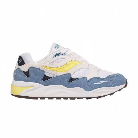 Saucony Grid Shadow 2 Essential 'White Yellow Light Blue'