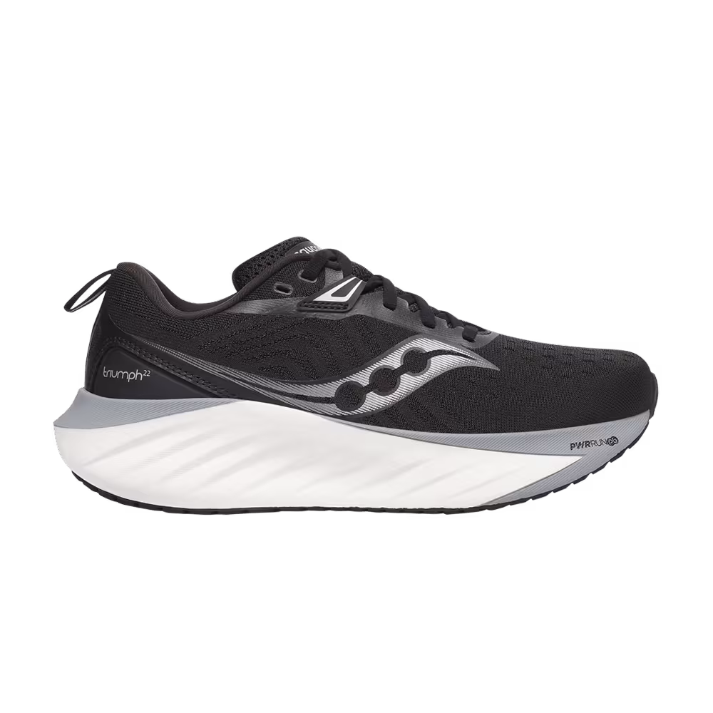 Saucony Women's Triumph 22 Wide Black White