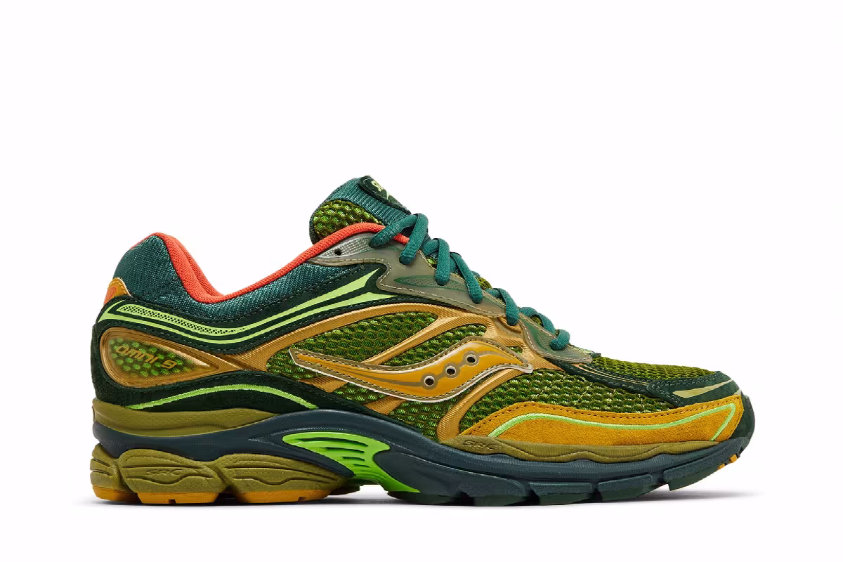 Starcow x Saucony ProGrid Omni 9 Nature Acts, Man Does, view 2