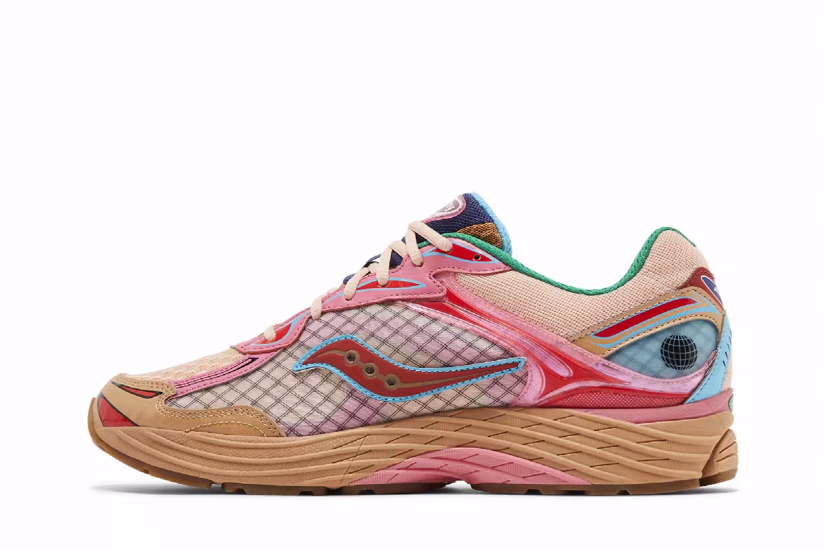 Jae Tips x Saucony ProGrid Omni 9 To Do List - Tan, view 4