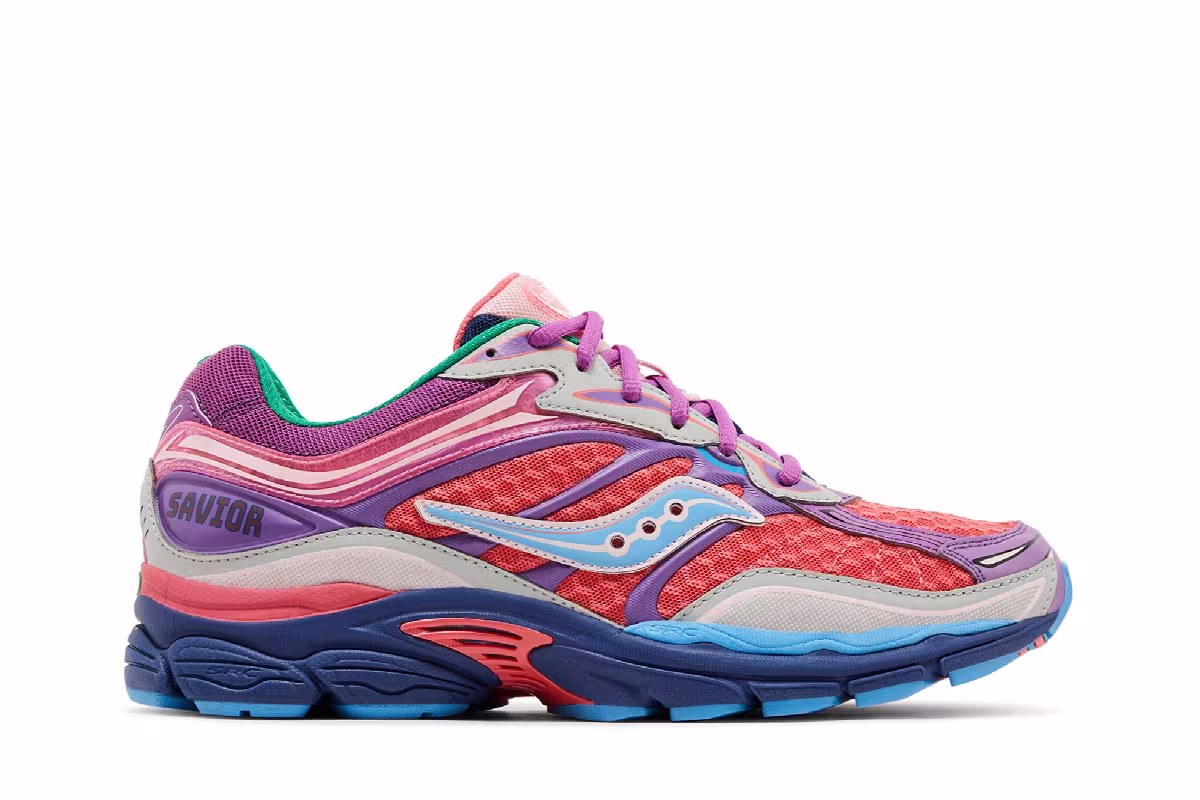 Jae Tips x Saucony ProGrid Omni 9 To Do List - Pink, view 2