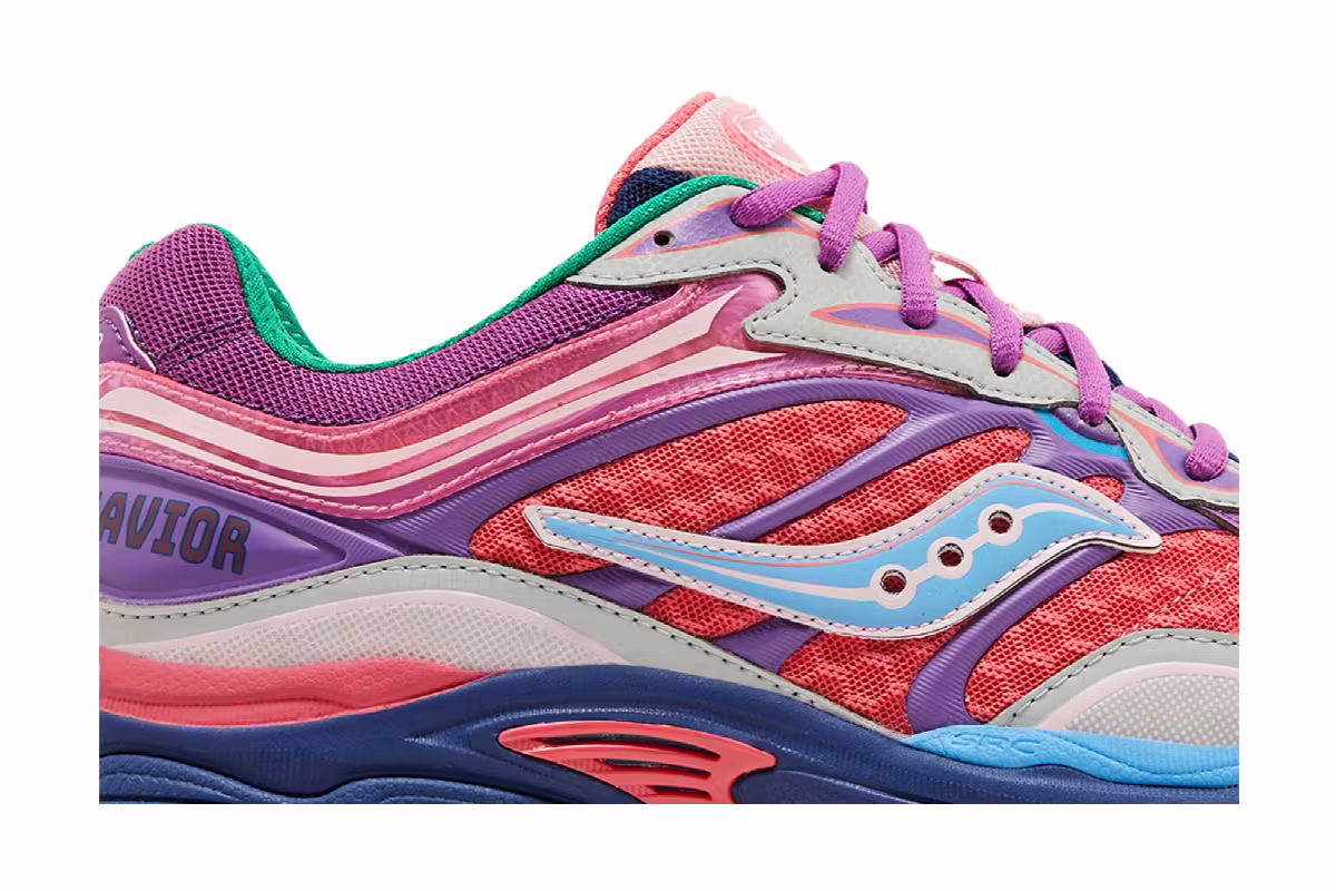 Jae Tips x Saucony ProGrid Omni 9 To Do List - Pink, view 3