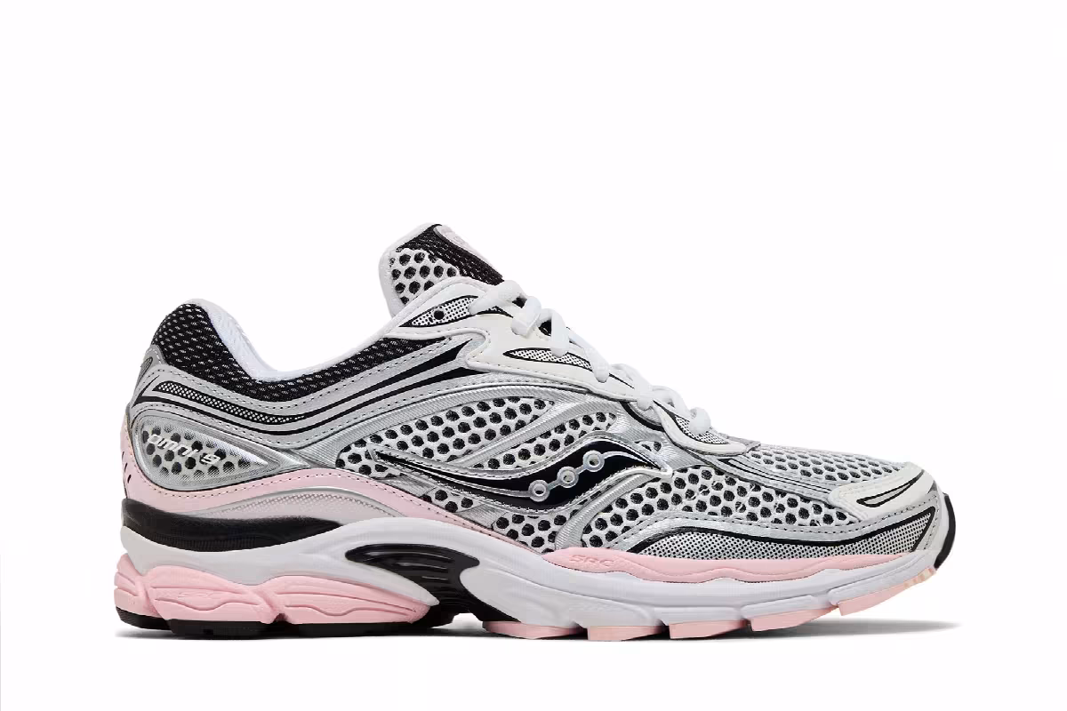 Saucony OG ProGrid Omni 9 Silver Pink, view 2