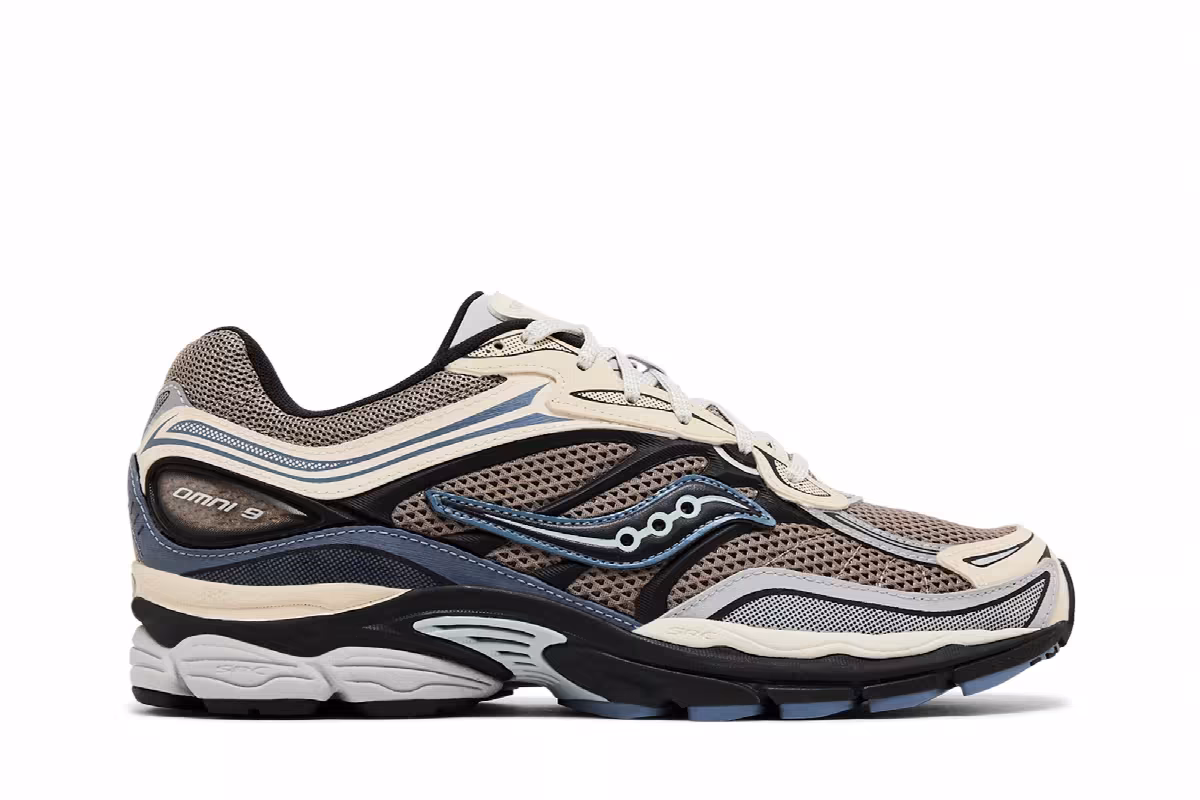 Saucony ProGrid Omni 9 Winter Tech Pack - Gravel Caviar, view 2