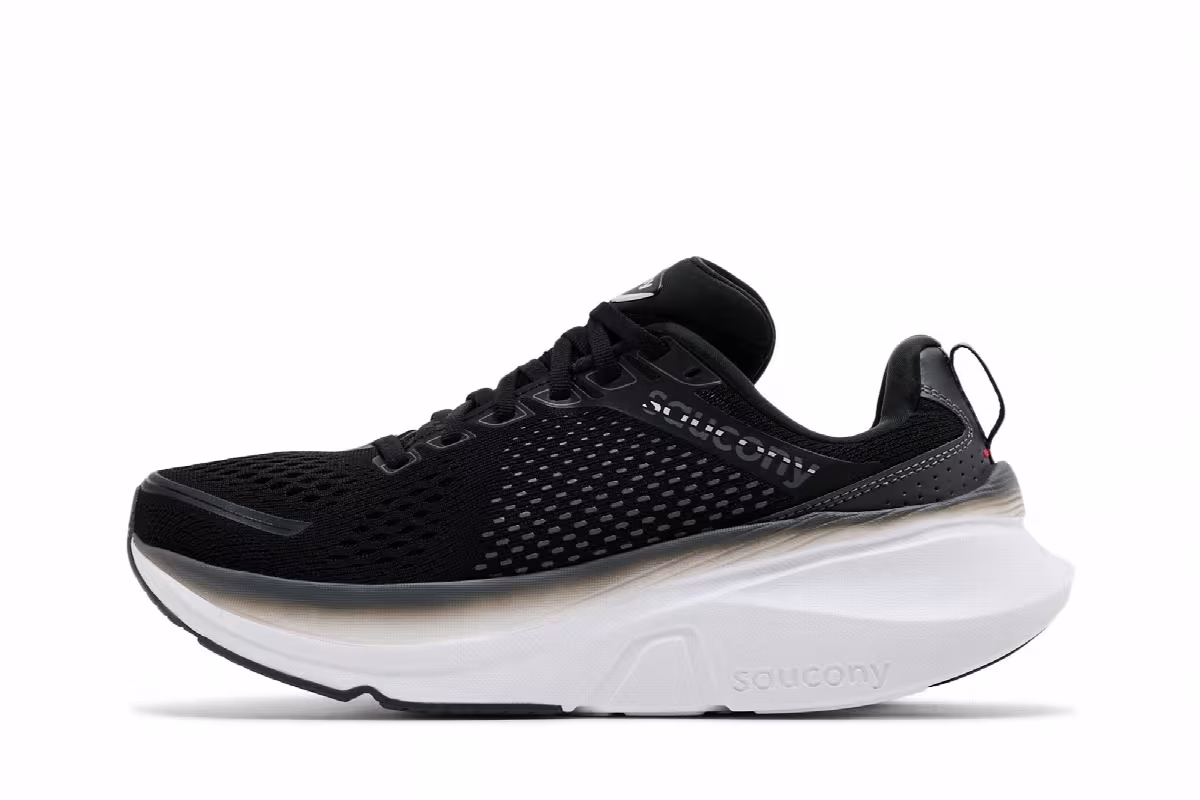 Saucony Guide 17 Wide Black White, view 4