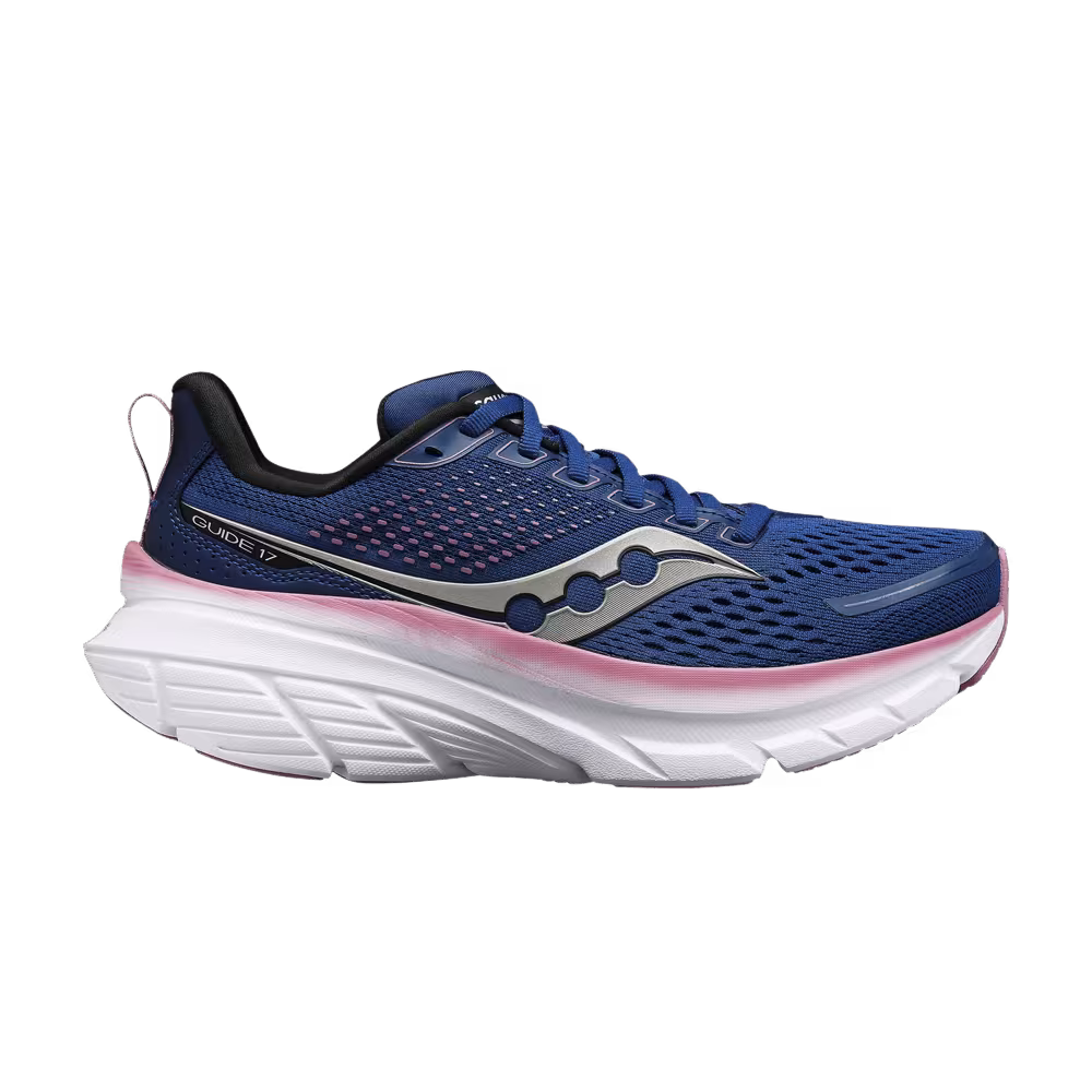 Saucony Women's Guide 17 Wide Navy Orchid