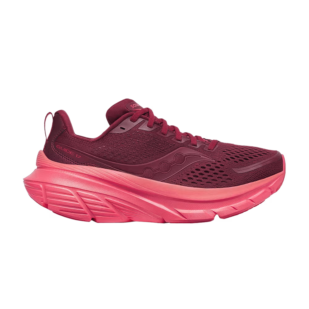 Saucony Women's Guide 17 Currant Cayenne