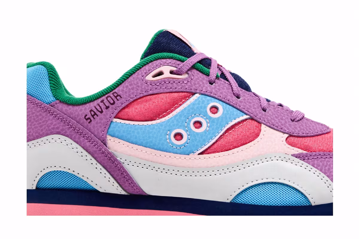 Jae Tips x Saucony Shadow 6000 Big Kid To Do List - Purple, view 3