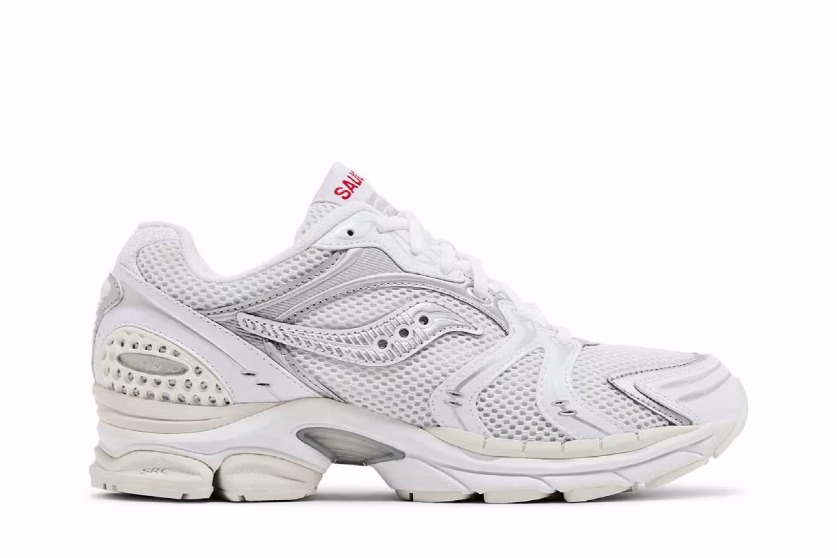 Saucony ProGrid Triumph 4 Heritage  Pack - White Silver, view 2