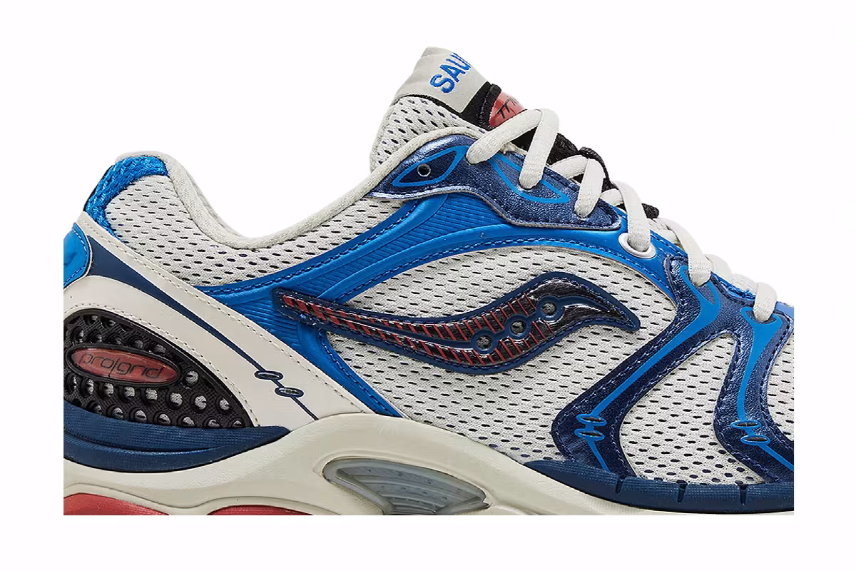 Saucony Progrid Triumph 4 Grey Royal Rust, view 3