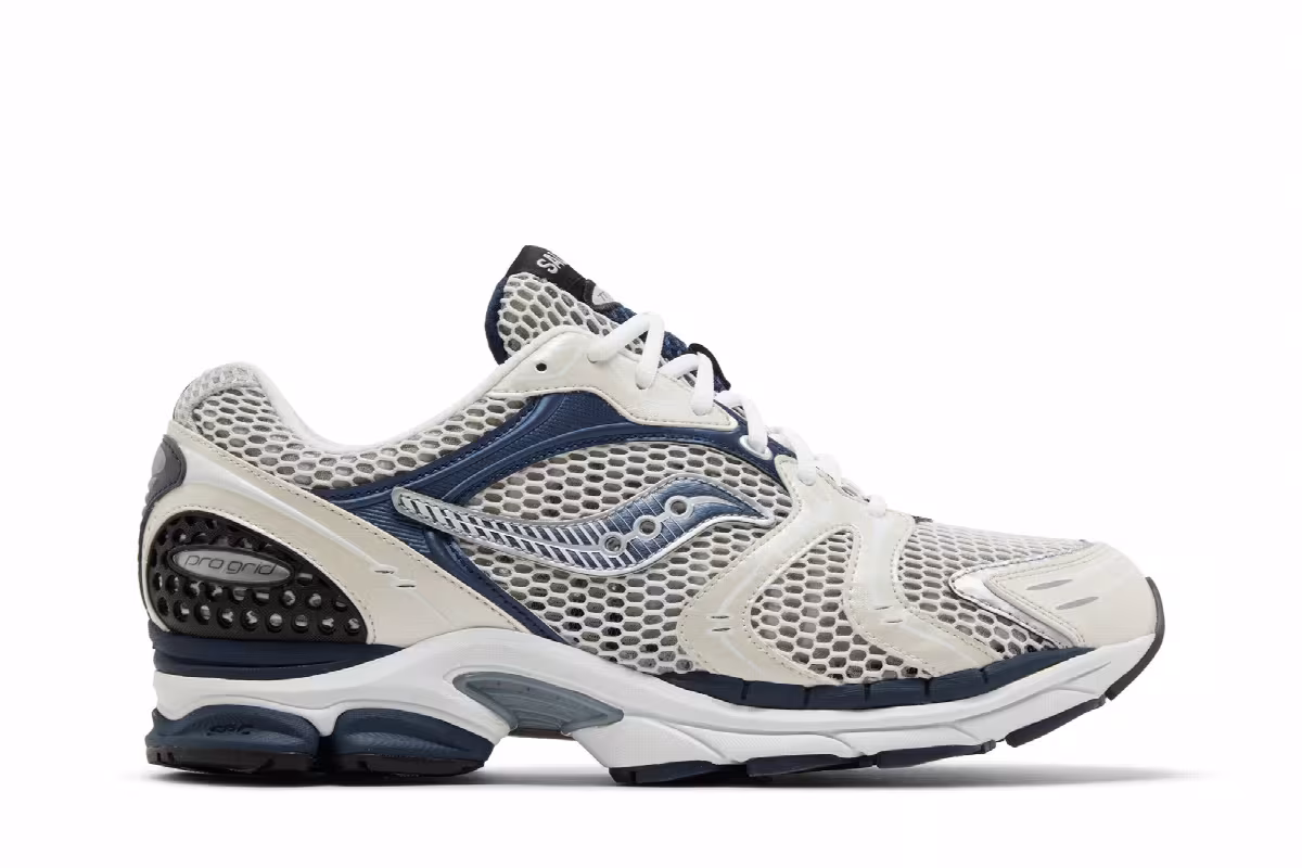 Saucony Progrid Triumph 4 White Navy, view 2