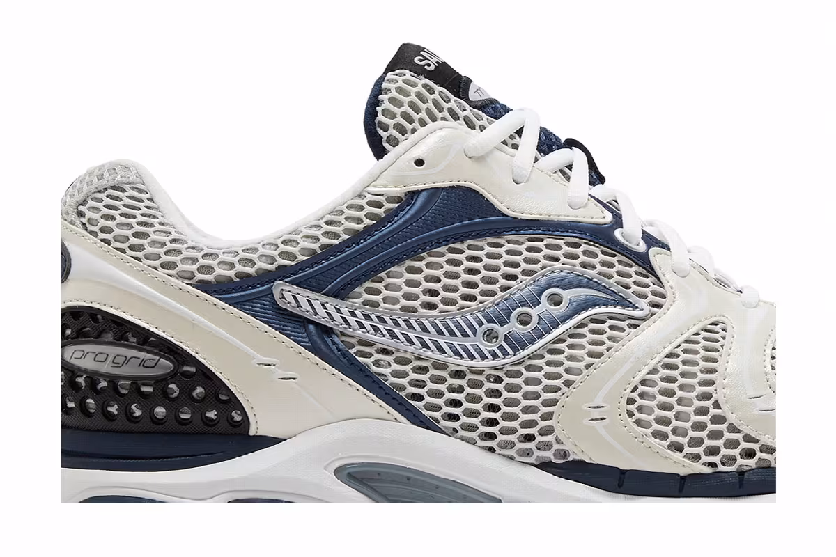 Saucony Progrid Triumph 4 White Navy, view 3