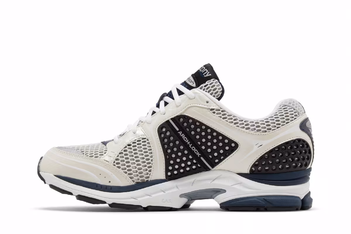Saucony Progrid Triumph 4 White Navy, view 4