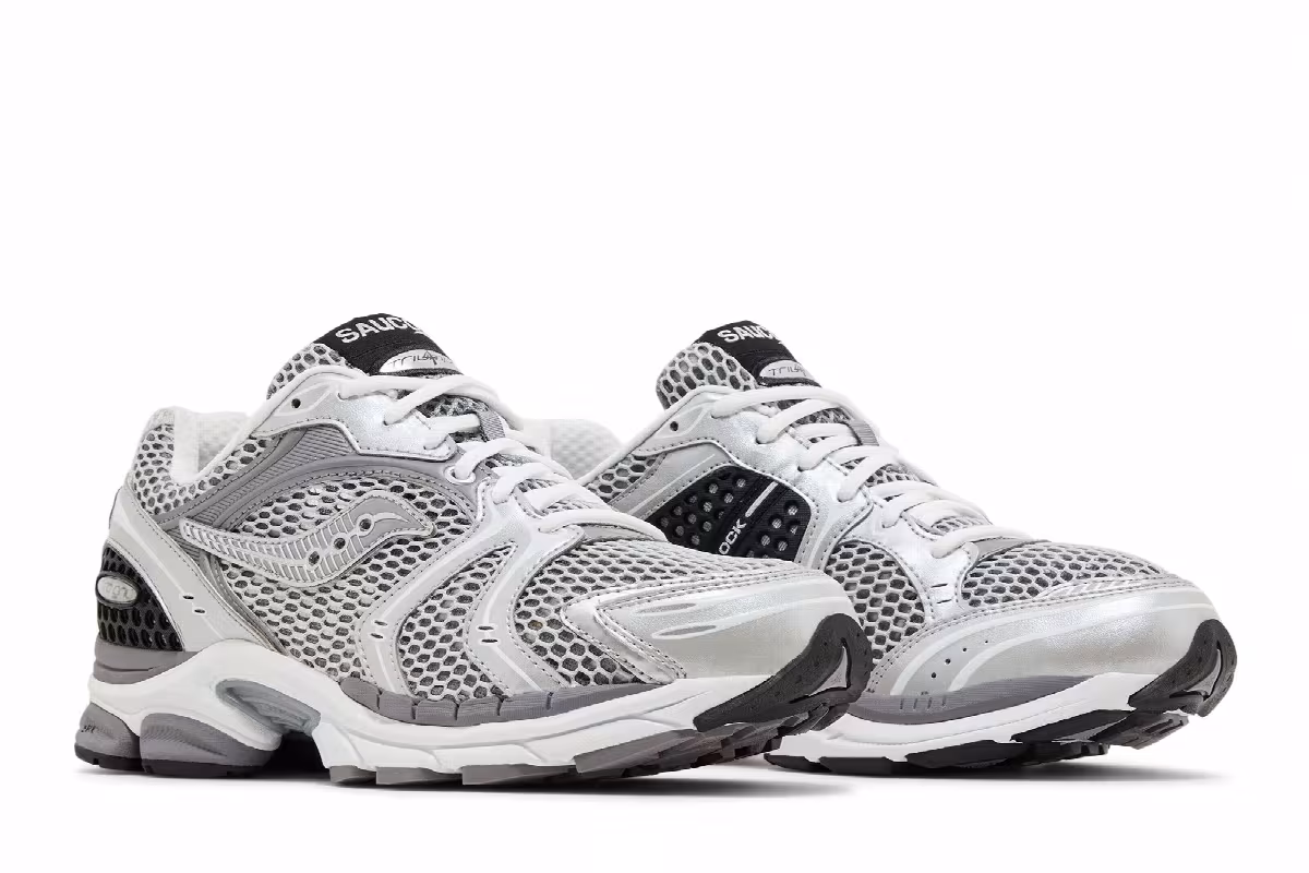 Saucony Progrid Triumph 4 Grey Silver, view 9