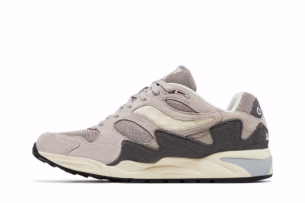 Saucony Grid Shadow 2 Grey Cream, view 4