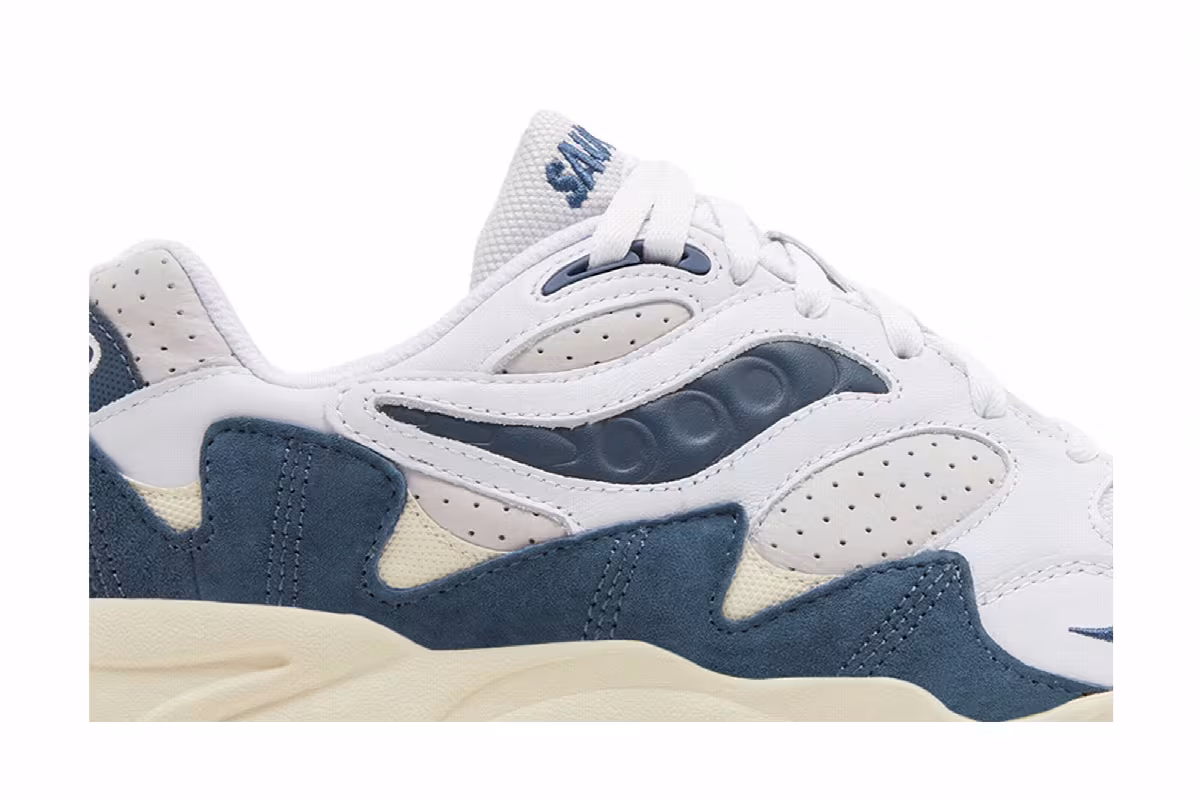 Saucony Grid Shadow 2 Ivy Prep - White Navy, view 3