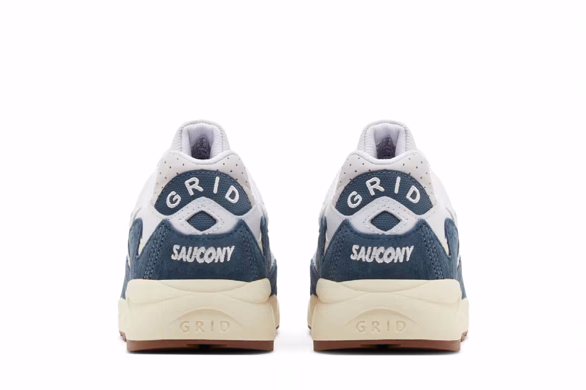Saucony Grid Shadow 2 Ivy Prep - White Navy, view 7