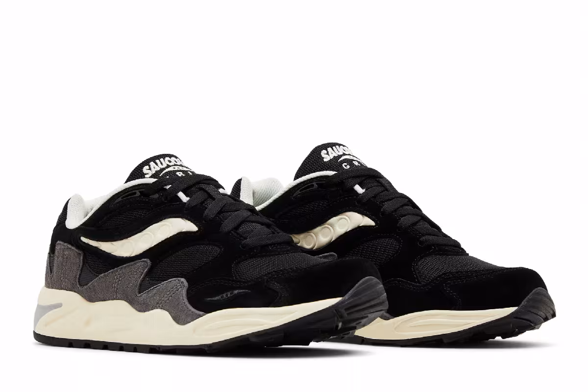 Saucony Grid Shadow 2 Black Cream, view 9
