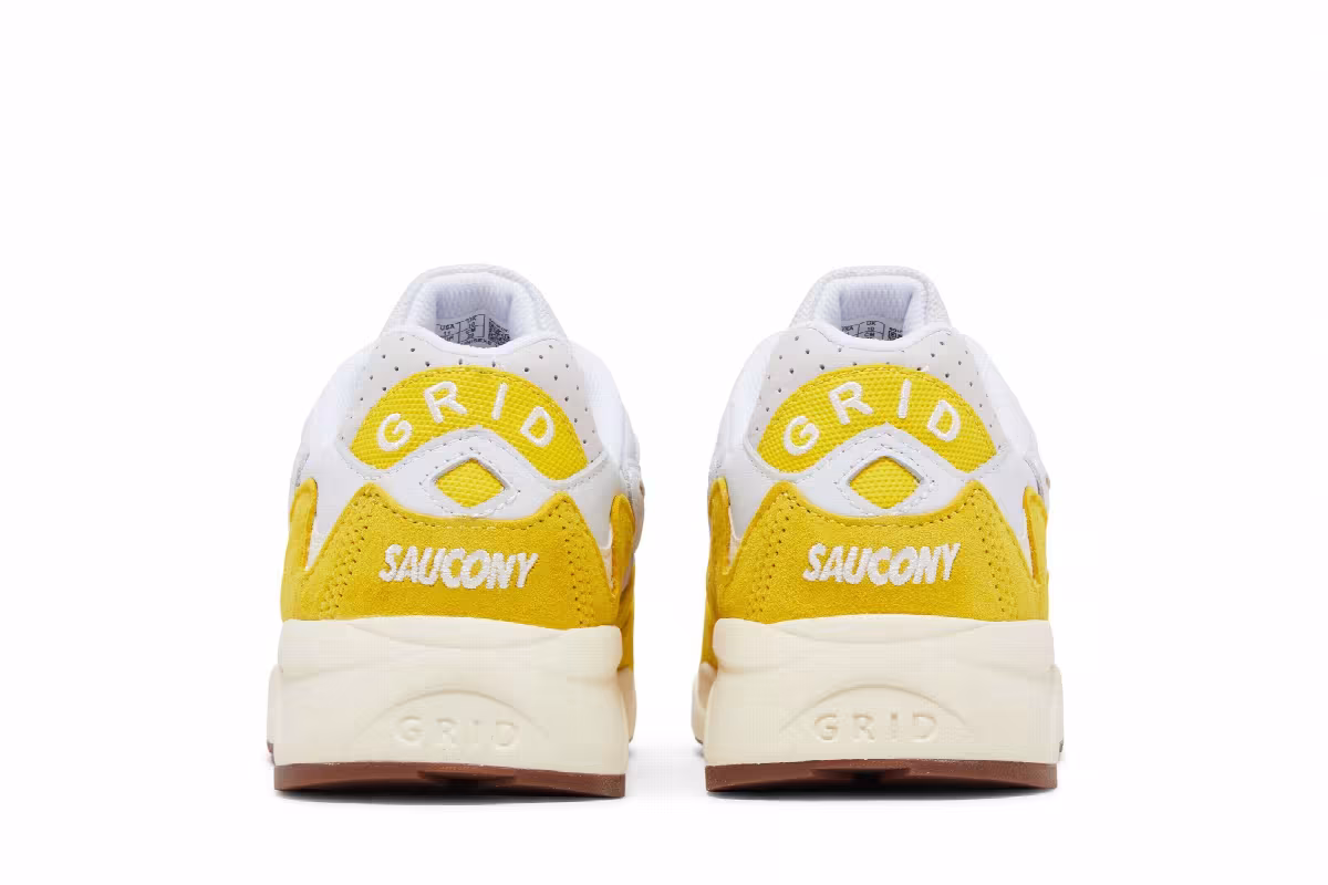Saucony Grid Shadow 2 Ivy Prep - White Yellow, view 7