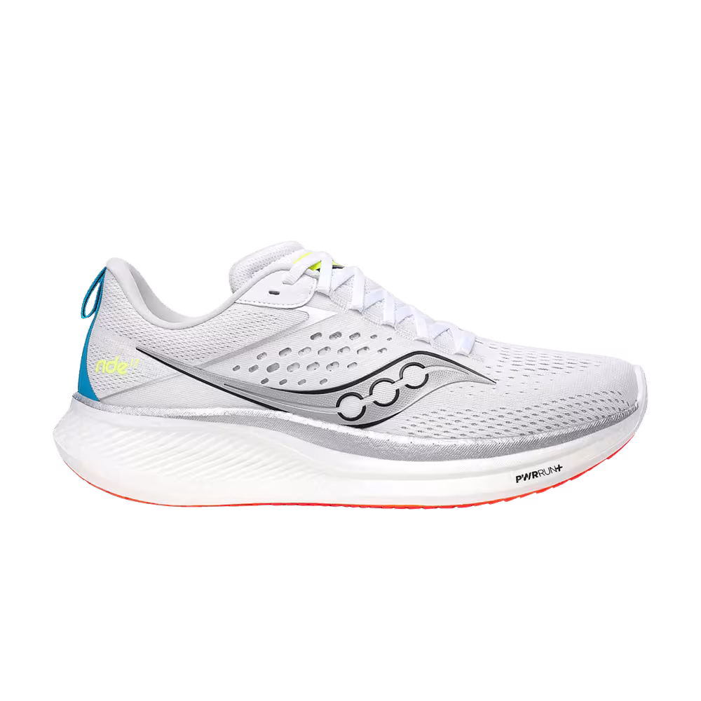Saucony Ride 17 White Vizi