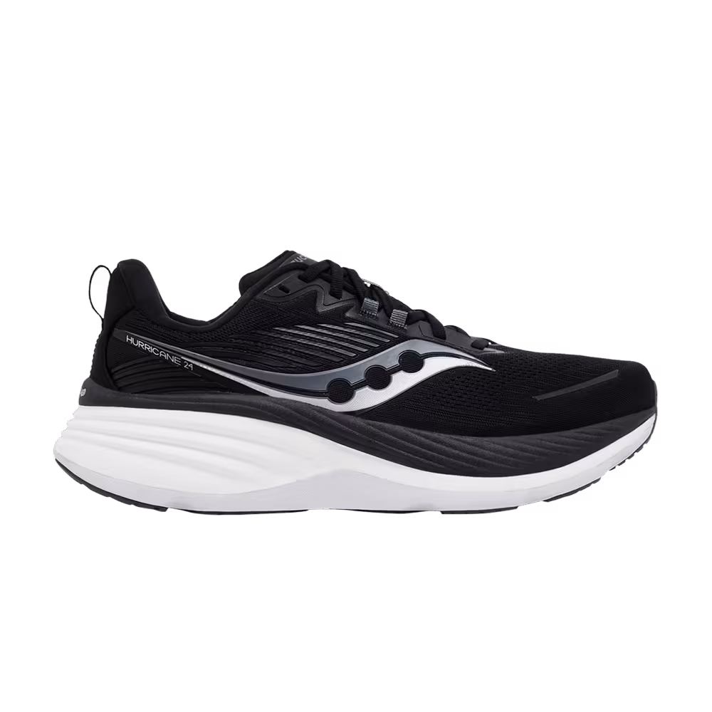 Saucony Hurricane 24 Wide Black Carbon