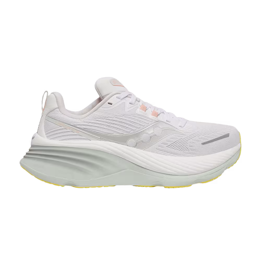 Saucony Women's Hurricane 24 Wide White Foam