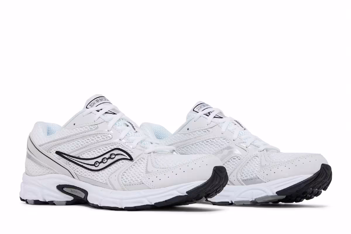 Saucony Grid Ride Millennium White Silver, view 9