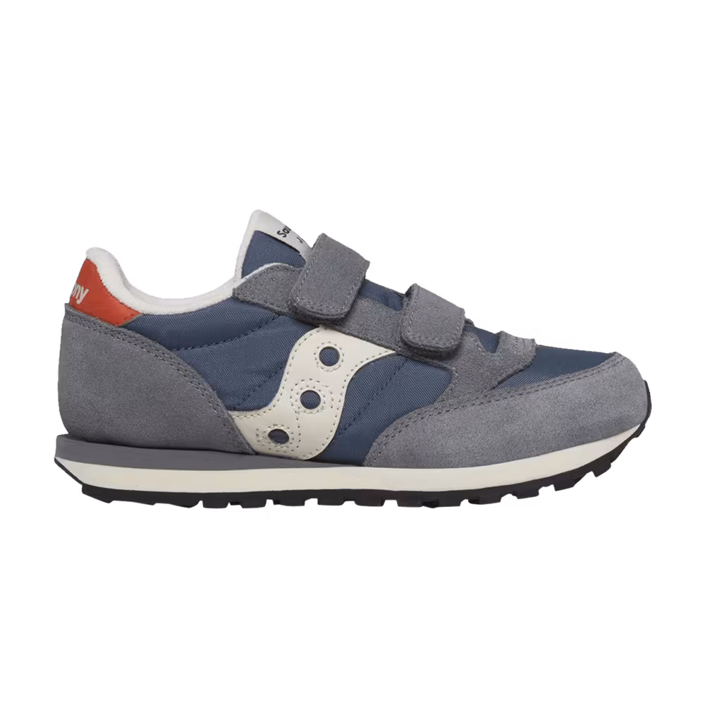 Saucony Jazz Hook & Loop Big Kid Grey Blue Orange