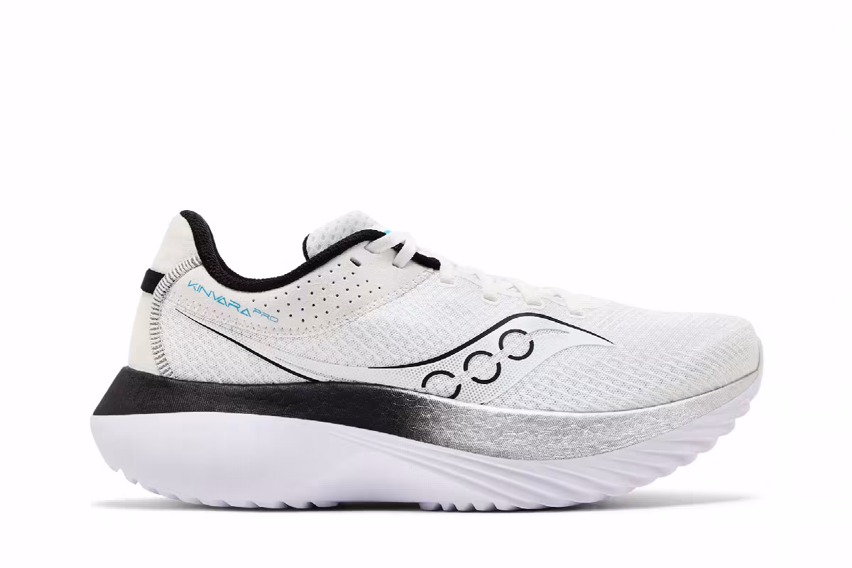 Saucony Kinvara Pro White Black, view 2