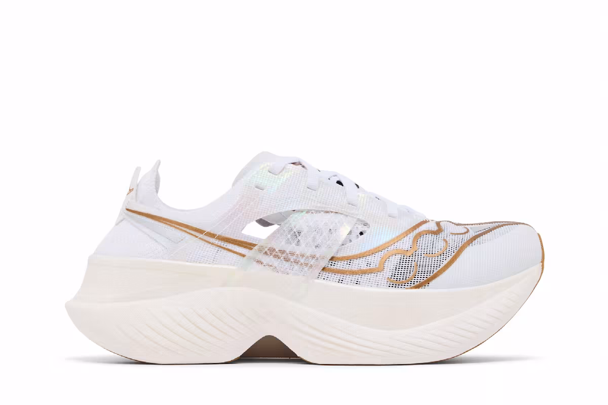 Saucony Women's Endorphin Elite White Gold, view 2