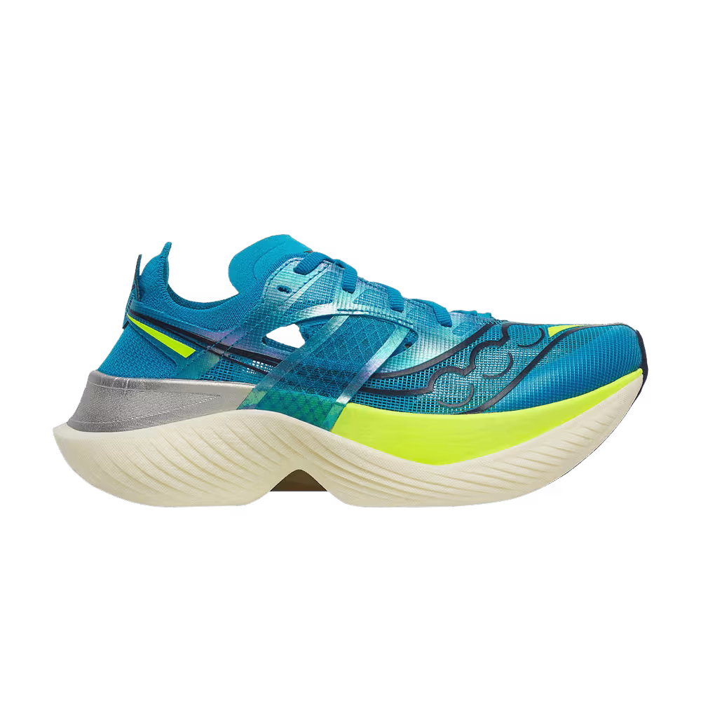 Saucony Women's Endorphin Elite Viziblue Citron