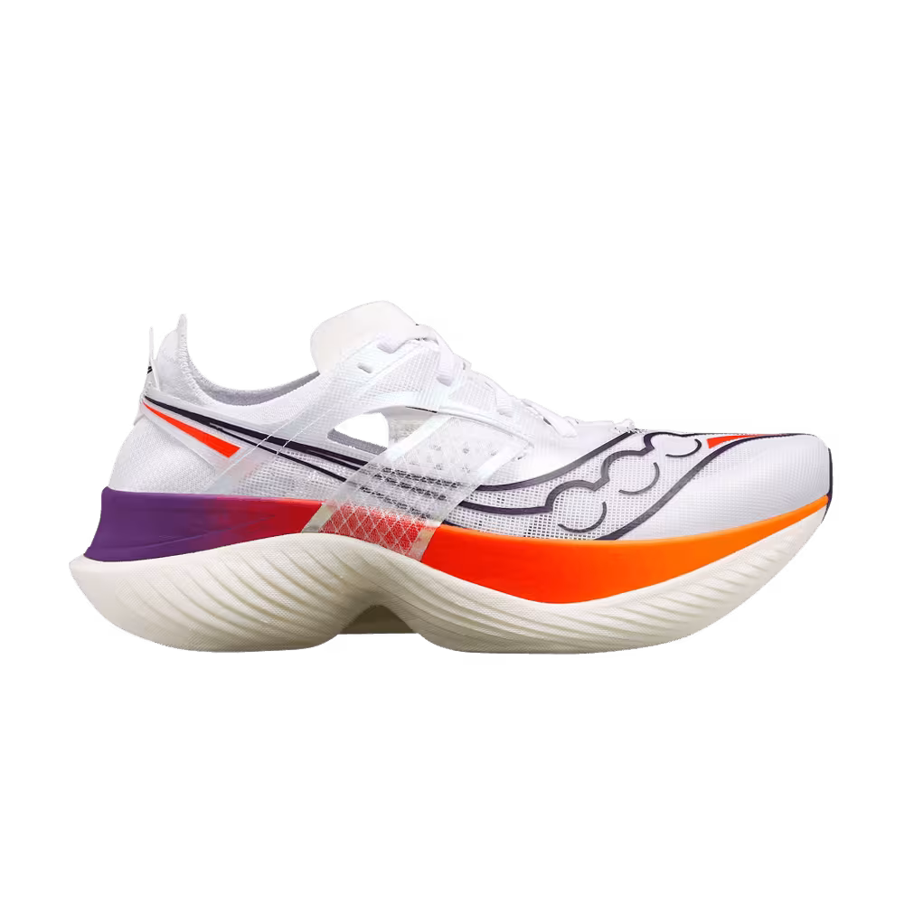 Saucony Women's Endorphin Elite White ViZiRed