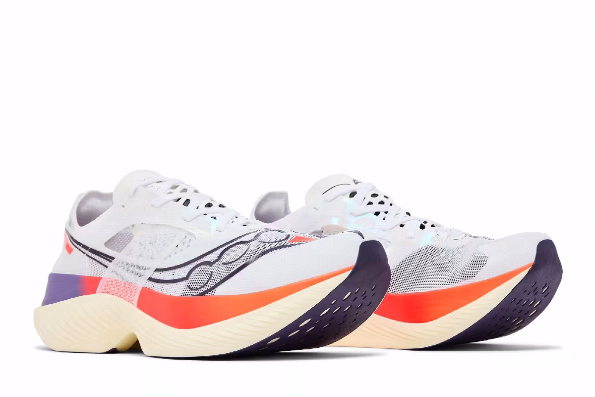 Saucony Endorphin Elite White ViZiRed, view 9