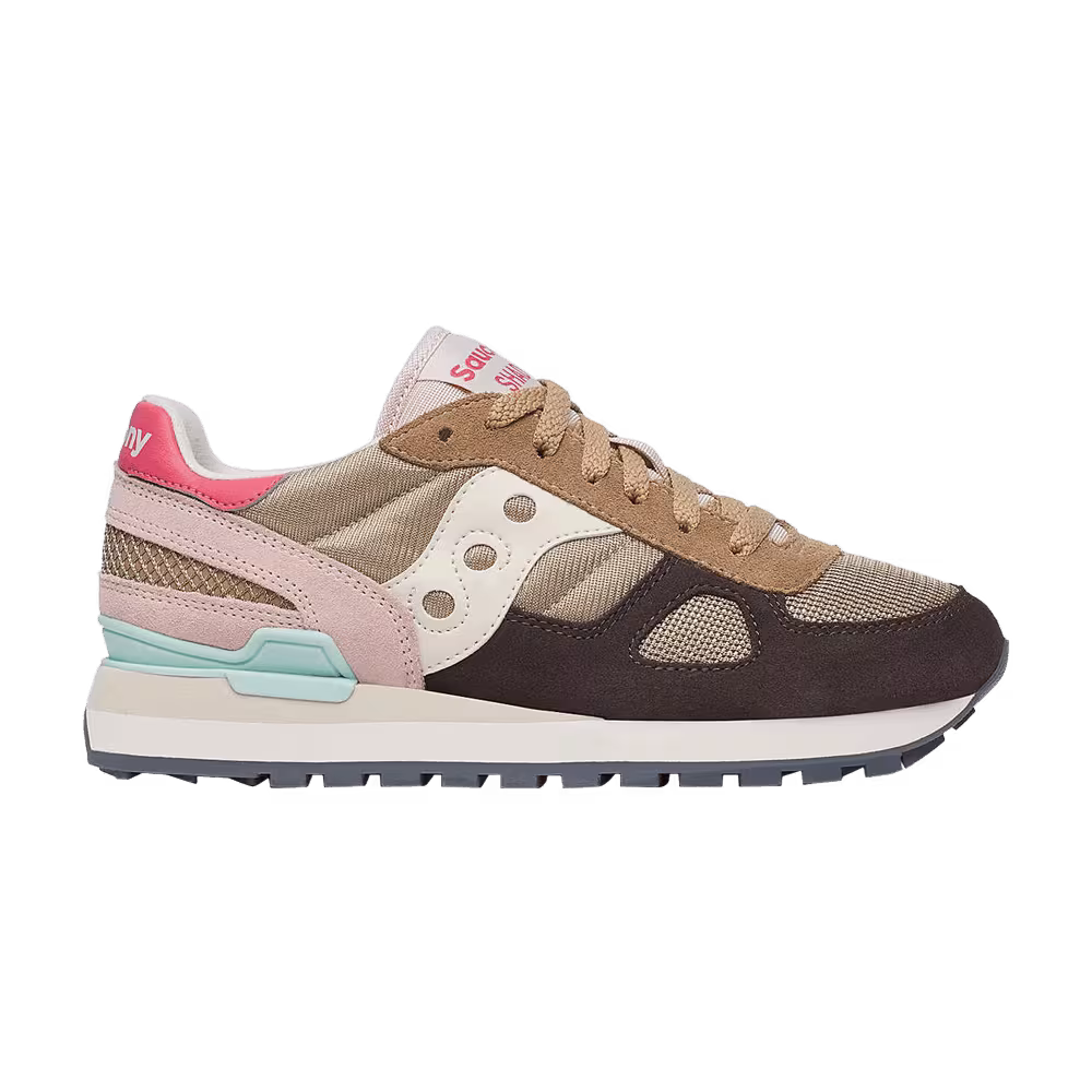 Saucony Women's Shadow Original Brown Cream Pink