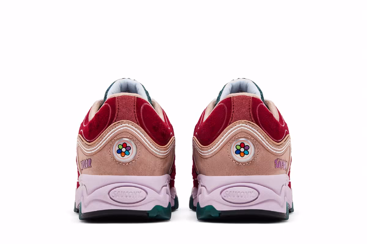Jae Tips x Saucony Matrix No Shoes In The House - Cranberry, view 7