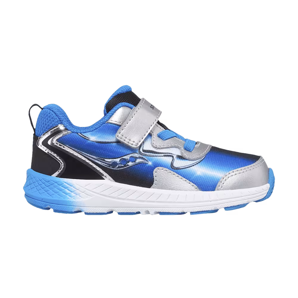 Saucony Flash 3.0 A/C Little Kid Black Blue Chrome