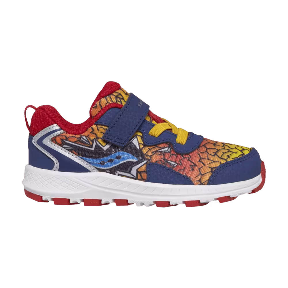 Saucony Flash 3.0 A/C Little Kid Blue Red Yellow