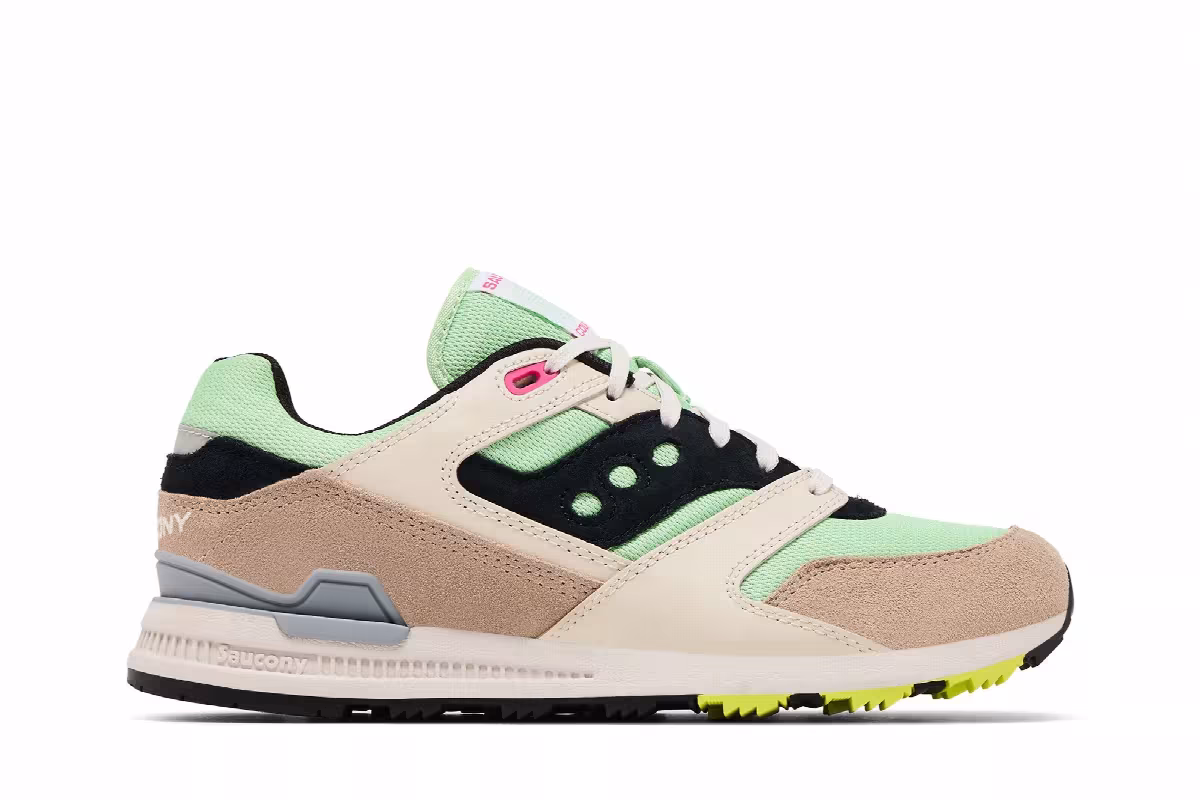 Saucony Courageous Light Green Tan, view 2