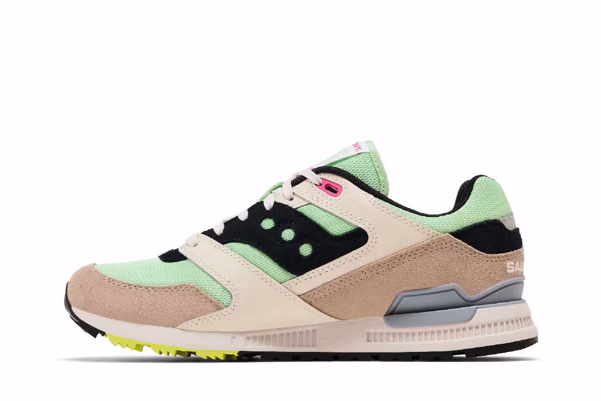 Saucony Courageous Light Green Tan, view 4