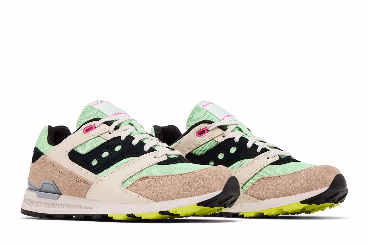 Saucony Courageous Light Green Tan, view 9