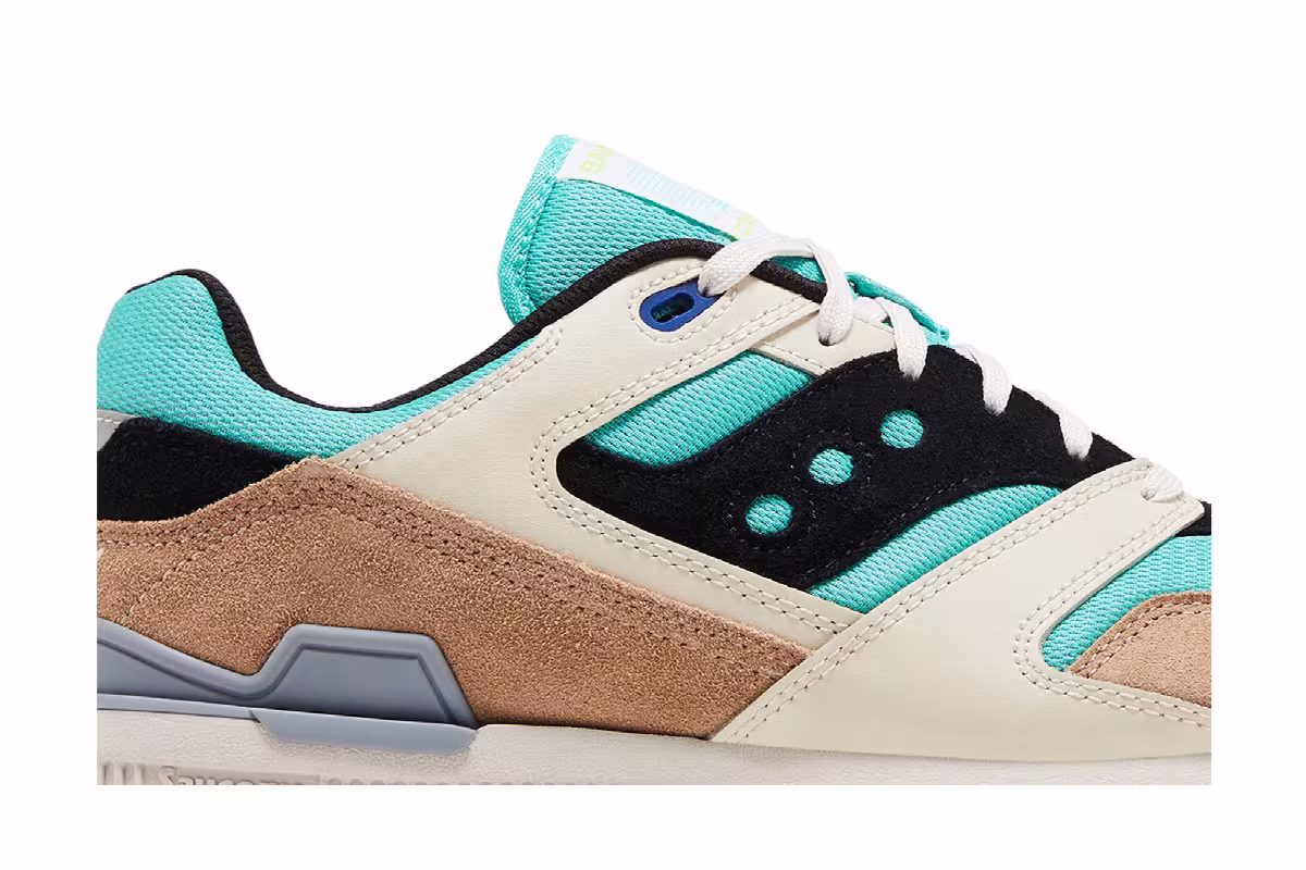 Saucony Courageous Light Blue Tan, view 3