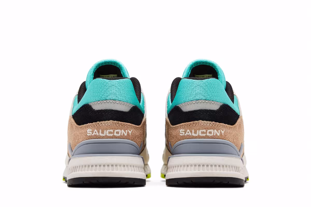 Saucony Courageous Light Blue Tan, view 7