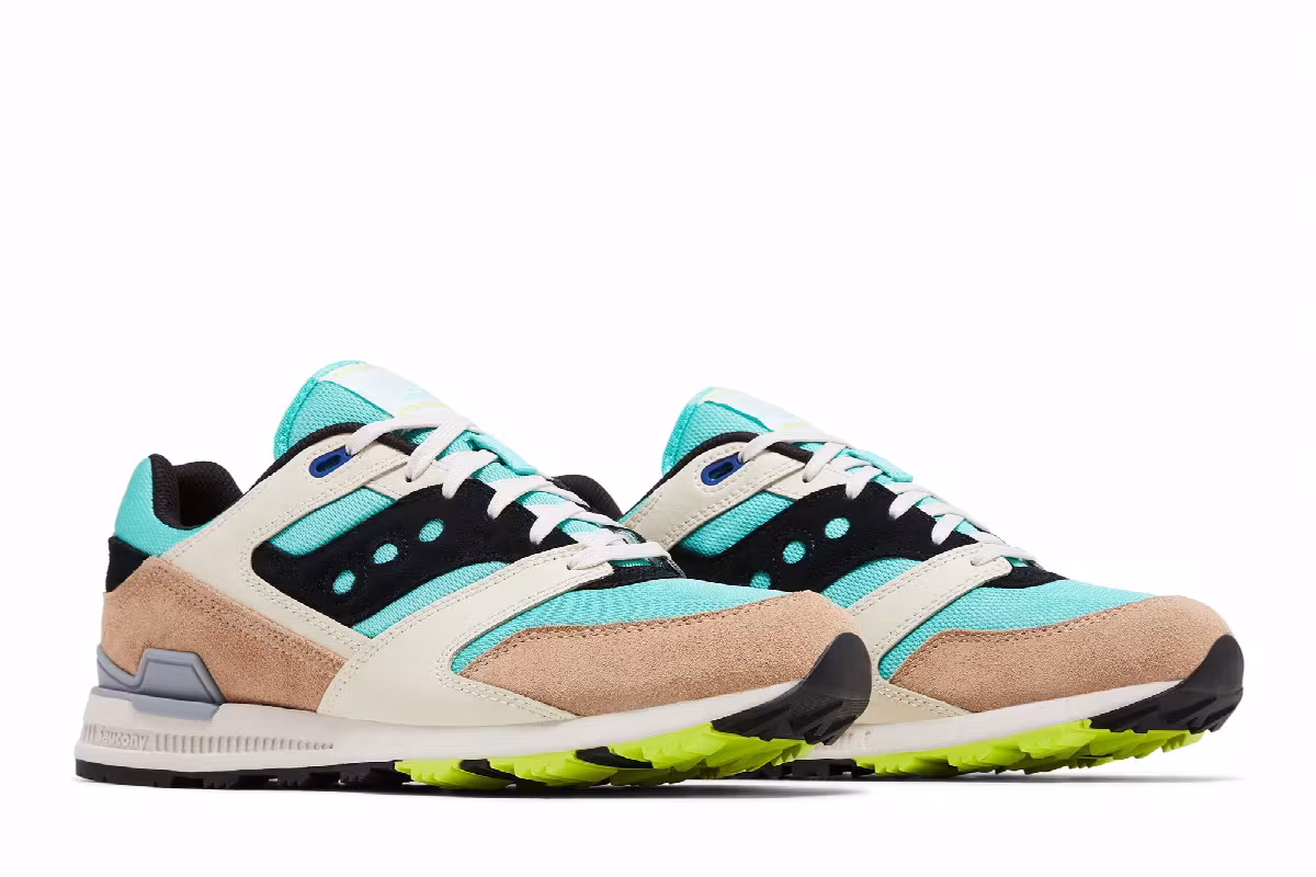 Saucony Courageous Light Blue Tan, view 9