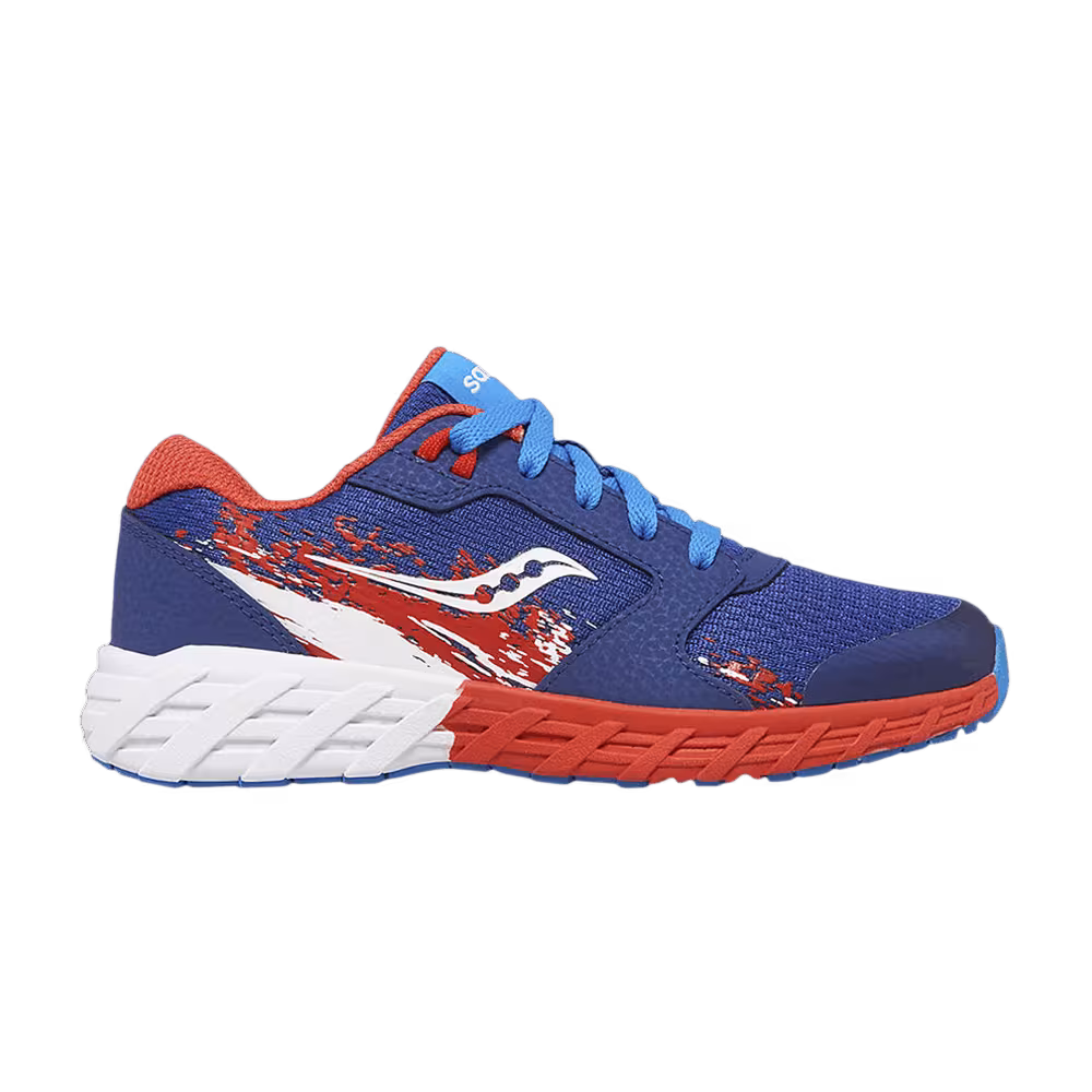 Saucony Wind 2.0 Lace Big Kid Navy Red